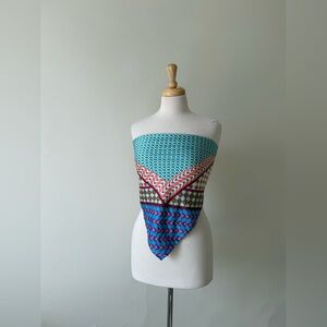 Zara Multiway Printed Scarf/Top/Bag Tie